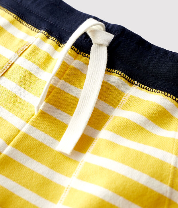 Bermudas aus Baumwolle f&uuml;r Jungen gelb/weiss