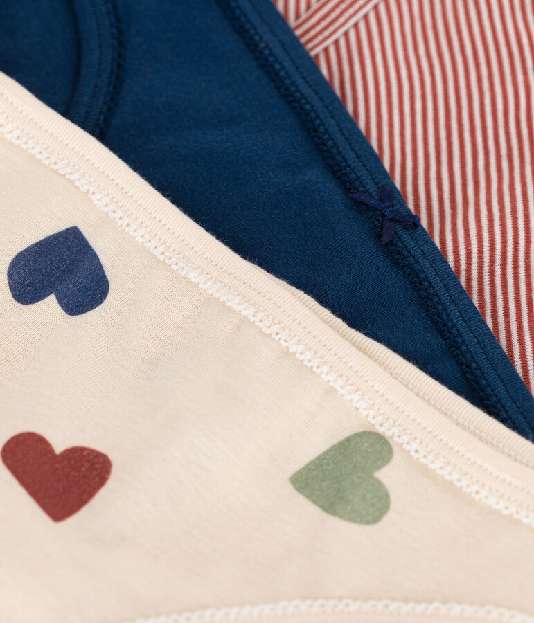 3er-Set Damenslips aus Baumwolle vielfarbig