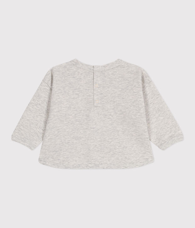 Baby-Sweatshirt aus einfarbiger Baumwolle BELUGA CHINE