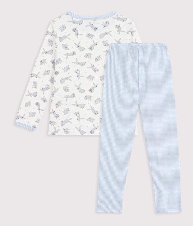 Pyjama  en velours grau/vielfarbig