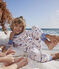 Kinderpyjama Paris aus Baumwolle weiss MARSHMALLOW/weiss MULTICO