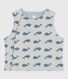 Wendbare Baby-Weste aus Baumwolle mit Walmotiv