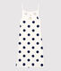 Trägerkleid aus Baumwolle mit Polka-Dot-Muster für Damen