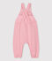 Baby-Latzhose aus Molton. rosa CHARME