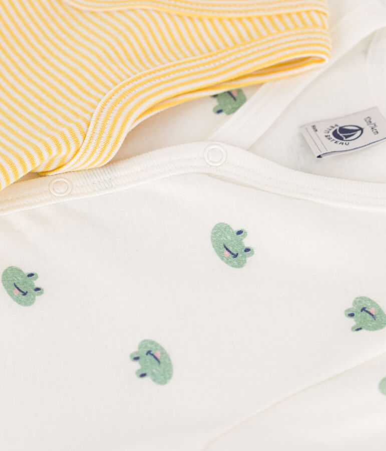 2er-Set Baby-Kurzoverall aus Baumwolle vielfarbig