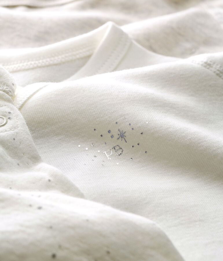 Trio kurz&auml;rmelige Neugeborenen-Baby-Bodys vielfarbig