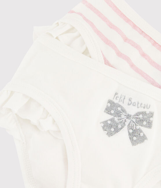 Set mit 2 paillettenbesetzten Rüschen-Höschen für kleine Mädchen variante 1