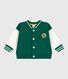 Baby College-Jacke aus zweifarbiger Baumwolle