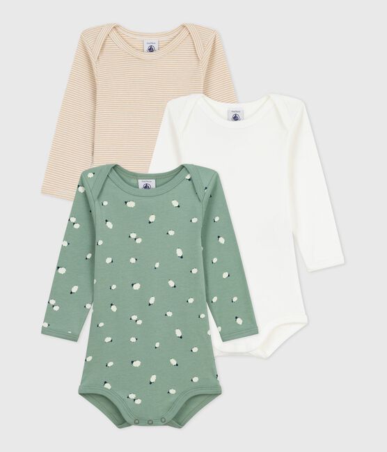 Set langärmeliger Baby-Bodys aus Baumwolle mit Schafmotiv variante 1