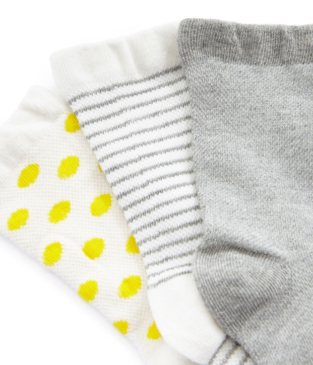 Set aus 3 Paar Kinderstr&uuml;mpfen M&auml;dchen vielfarbig