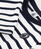 Baby-Streifenshirt aus dickem Jersey weiss MARSHMALLOW/blau SMOKING