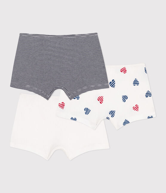 3er-Set hohe Kinder-Shortys aus Baumwolle mit Herzmotiv variante 1