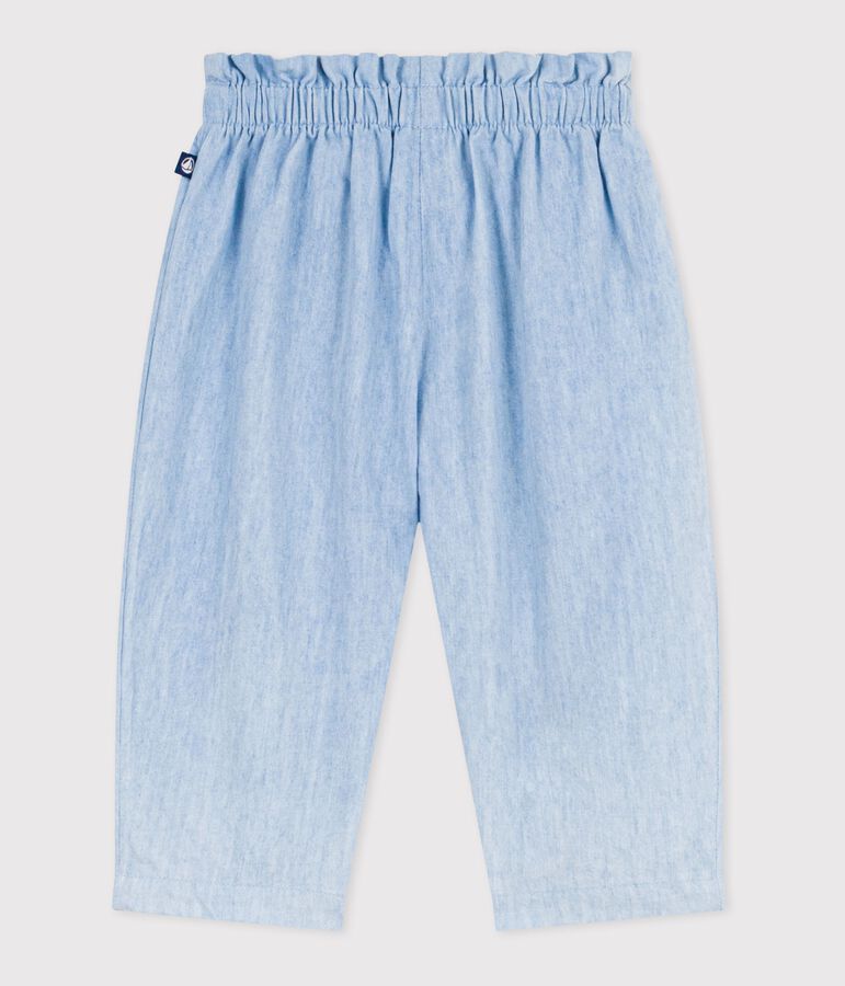 Baby-Hose aus Chambray blau