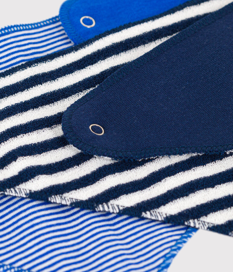 2er-Set gestreifte Baby-Bandanas vielfarbig