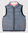 Ärmellose Baby-Steppjacke, wendbar, aus recyceltem Polyester rosa MINOIS