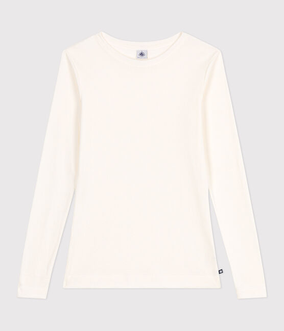 Langärmeliges Damen-T-Shirt L’Iconique aus Baumwolle naturfarben MILK