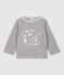 Langärmeliges Baby-T-Shirt für Jungen grau SUBWAY CHINE