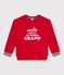 Kinder-Sweatshirt aus gemusterter Baumwolle rot POMPEI