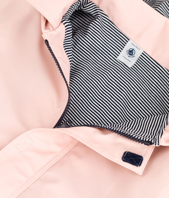 KLASSISCHE KINDER-REGENJACKE AUS RECYCELTEM MATERIAL rosa SALINE
