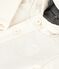 Wattierte Baby-Jacke aus besticktem Fein-Cord mit Ringelstreifen-Futter naturfarben MILK