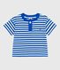 Kurzärmeliges Baby-T-Shirt aus Baumwolle mit Streifen