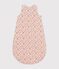 Baby-Schlafsack aus Nicki TOG-Wert 3 rosa SALINE/weiss MULTICO