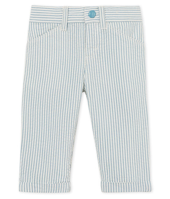 Gestreifte babyhose jungen blau FONTAINE/weiss MARSHMALLOW