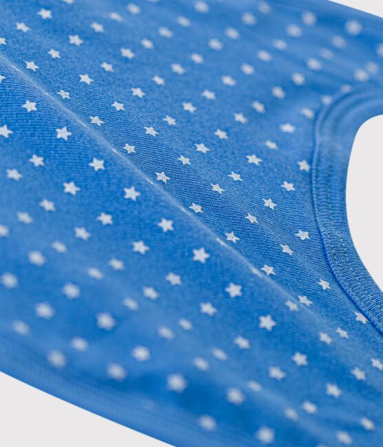 Baby-Lätzchen aus Bio-Baumwolle blau BRASIER/grau MARSHMALLOW