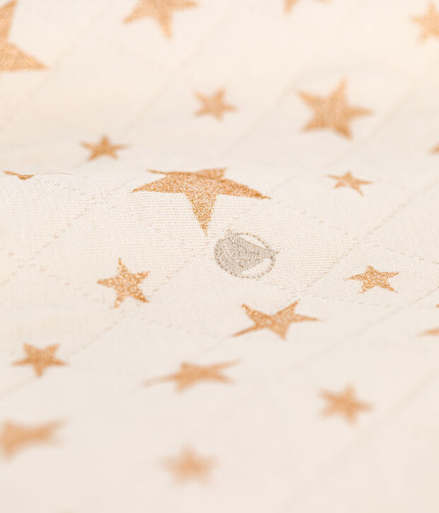 Kinder-Sweatshirt mit Printmotiv aus Doppeljersey f&uuml;r M&auml;dchen naturfarben