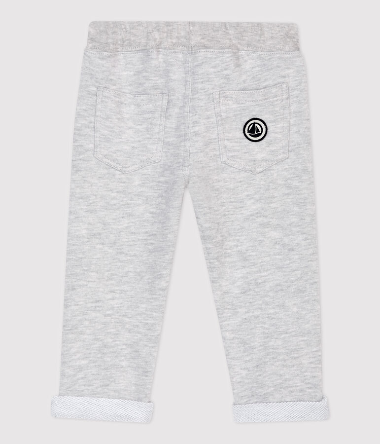 Baby-Hose aus Molton. grau BELUGA CHINE