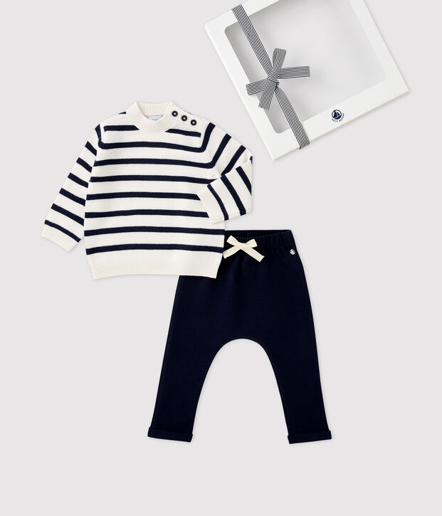 Baby-Geschenkset Pullover und Hose vielfarbig