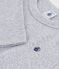 Langärmeliges Kinder-T-Shirt aus einfarbiger Baumwolle grau FUMEE CHINE
