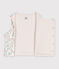 Wendbare Baby-Weste aus bedruckter Baumwolle weiss/rosa