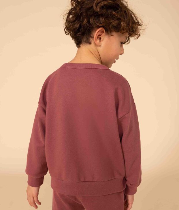 Sweatshirt aus Molton f&uuml;r Kinder/M&auml;dchen braun