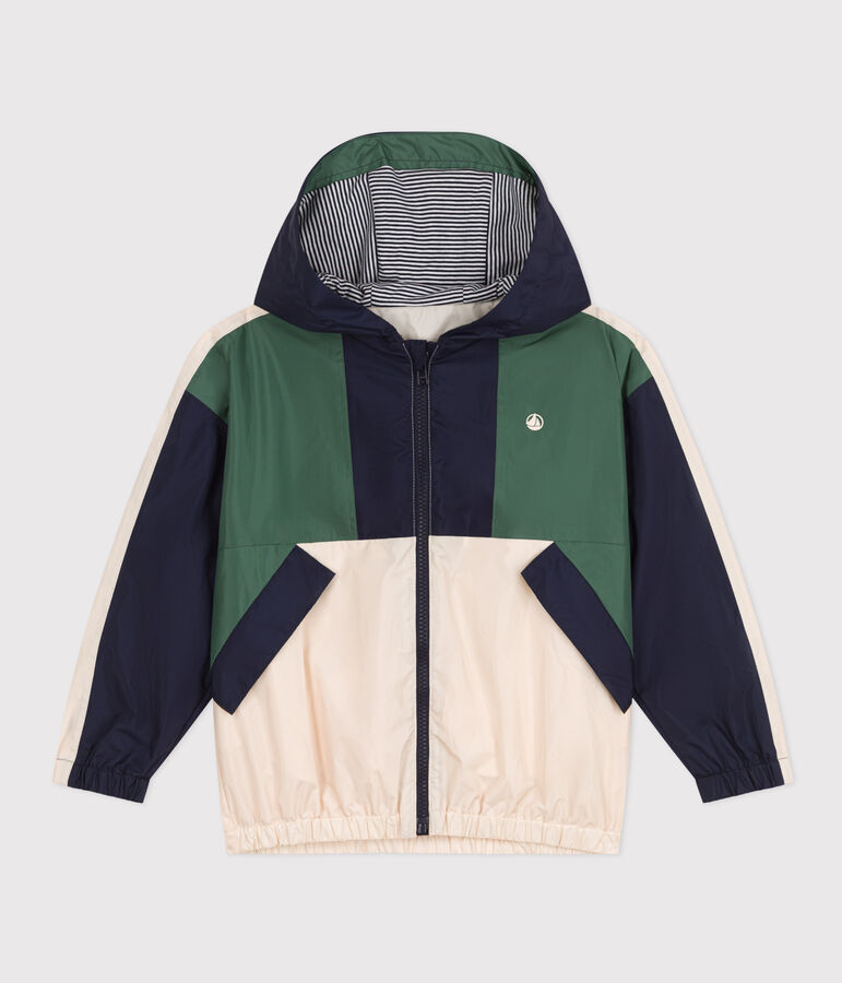 Kinder-Windjacke naturfarben/vielfarbig