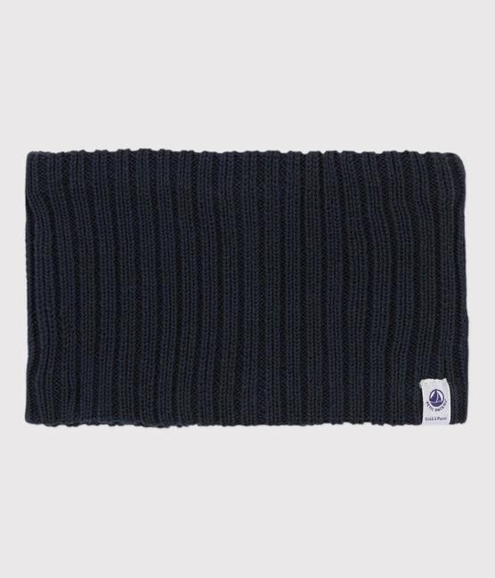 Baby-Schlauchschal aus Strickgewebe, mit recyceltem Fleece gefüttert blau SMOKING