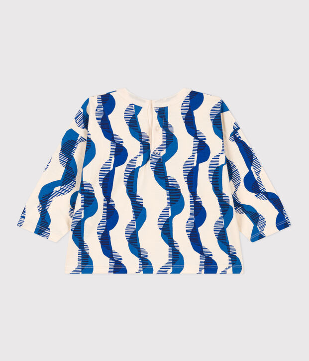 Lang&auml;rmeliges Baby-T-Shirt aus bedrucktem Jersey naturfarben/vielfarbig