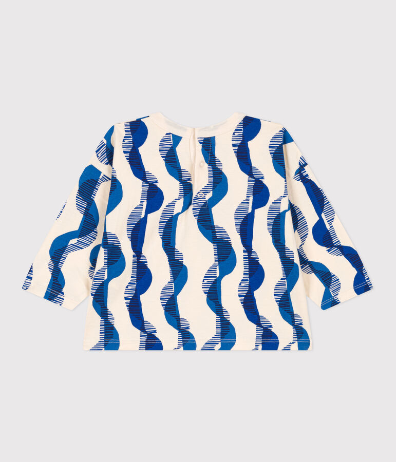 Lang&auml;rmeliges Baby-T-Shirt aus bedrucktem Jersey naturfarben/vielfarbig