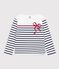 Kinder-Streifenshirt Marini&egrave;re aus Baumwolle weiss/vielfarbig