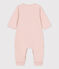 Langer unifarbener Baby-Overall aus Bio-Doppeljersey rosa SALINE