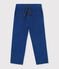 Gerade geschnittene Hose aus Feincord blau