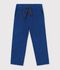 Gerade geschnittene Hose aus Feincord blau