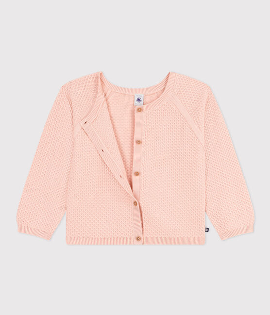 Kinder-Cardigan aus Baumwolle für Mädchen rosa SALINE