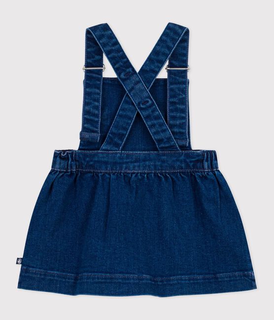 Baby-Latzkleid aus Denim blau DENIM MOYEN