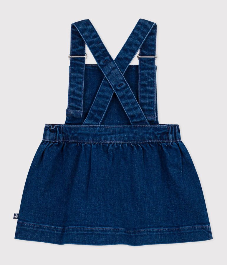 Baby-Latzkleid aus Denim blau