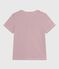 Kurzärmeliges Damen T-Shirt "Le Droit" mit geradem Schnitt aus Baumwolle rot MILK/ AMARANTE