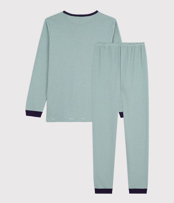 Kinder-Pyjama aus Baumwolle mit Streifen ESTRAGON/ MARSHMALLOW