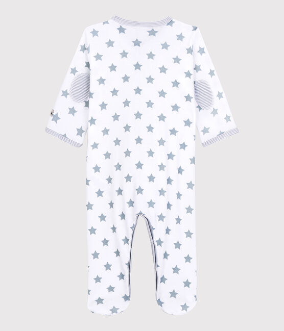 Baby-Strampler aus Baumwolle mit Sternen-Motiv in Grau weiss ECUME/grau MISTIGRI