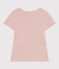 Mädchen-T-Shirt aus leichtem Jerseystoff rosa SALINE