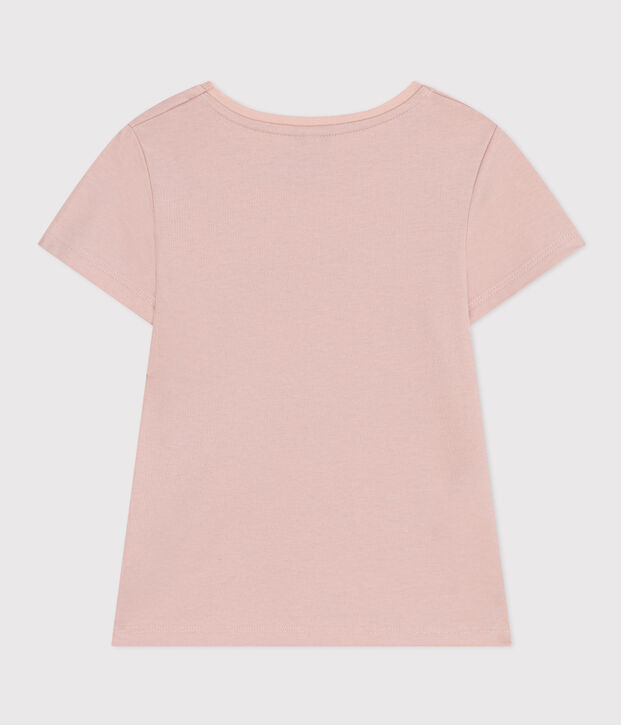 M&auml;dchen-T-Shirt aus leichtem Jerseystoff rosa